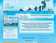 Tablet Screenshot of casadefranciscodeassis.org.br